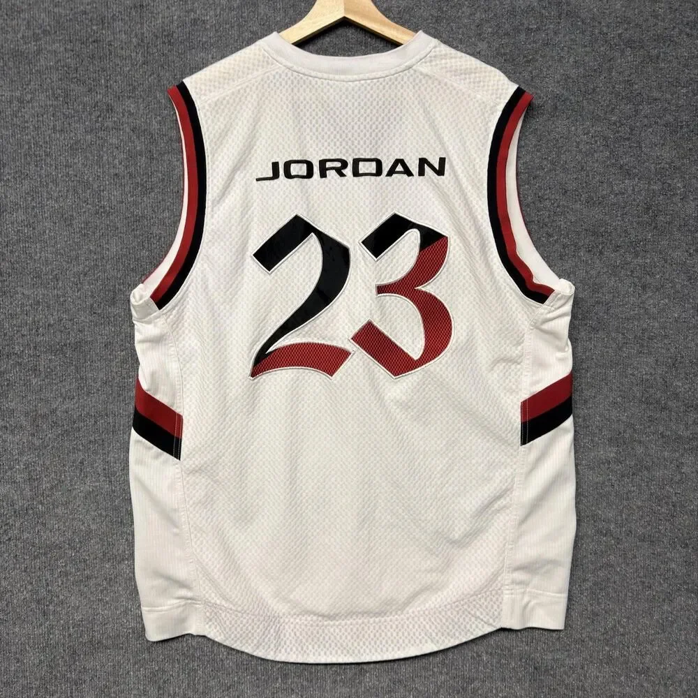 VINTAGE Michael Jordan Brand #23 Basketball Jersey Mens Size XL RARE Y2K Mesh